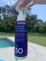 KORRES - Concombre & acide hyaluronique - Spray solaire SPF30