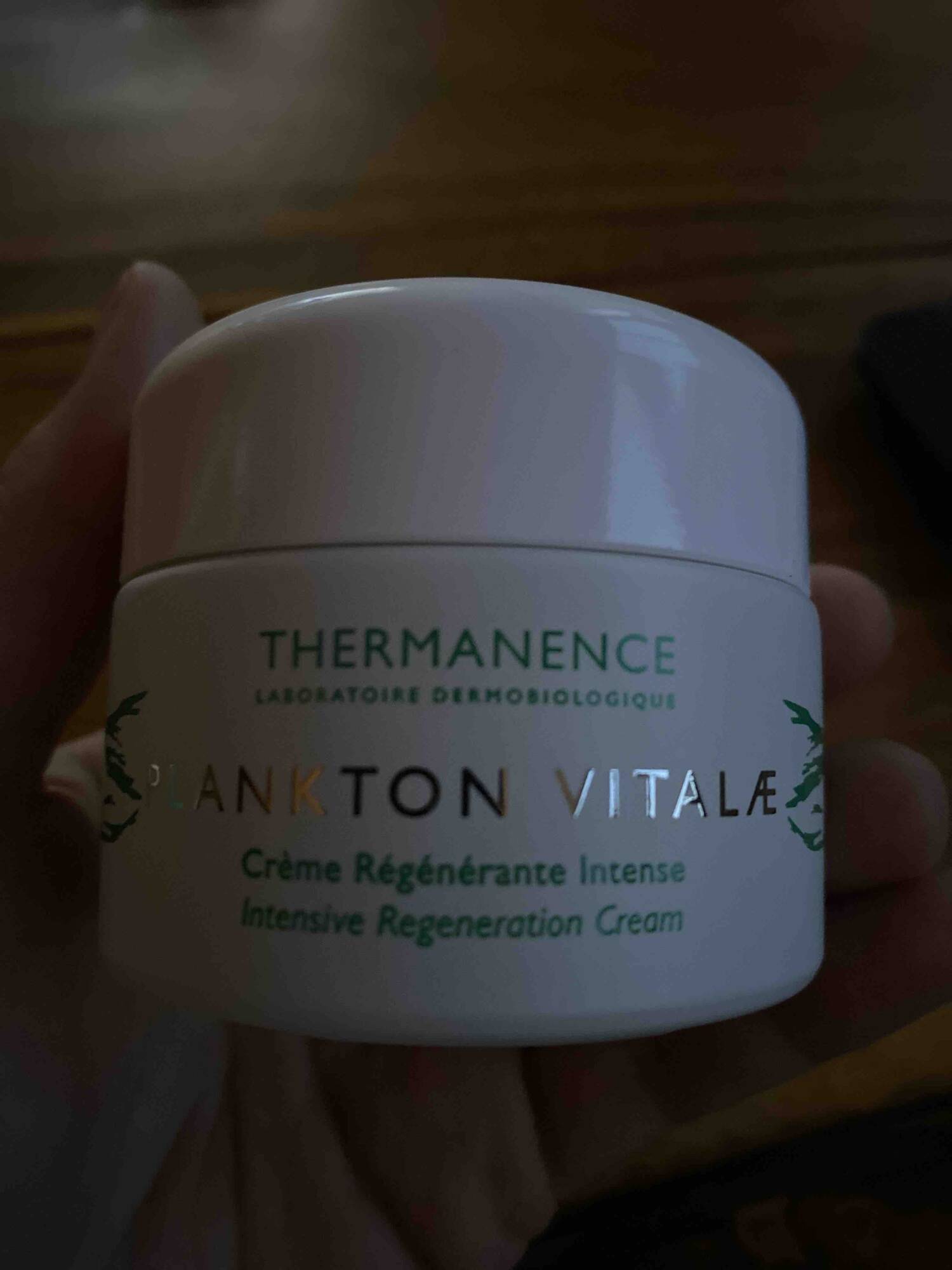 THERMANENCE - Plankton vitalae - Crème régénérante intense