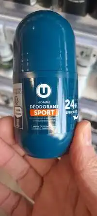 U - Déodorant sport homme 24h