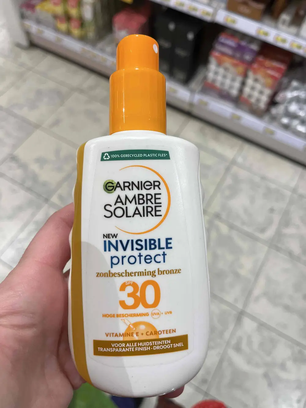 GARNIER - Ambre solaire Invisible protect - Zonbescherming bronze SPF 30