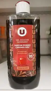 U - Parfum pomme caramélisée - Gel douche gommant