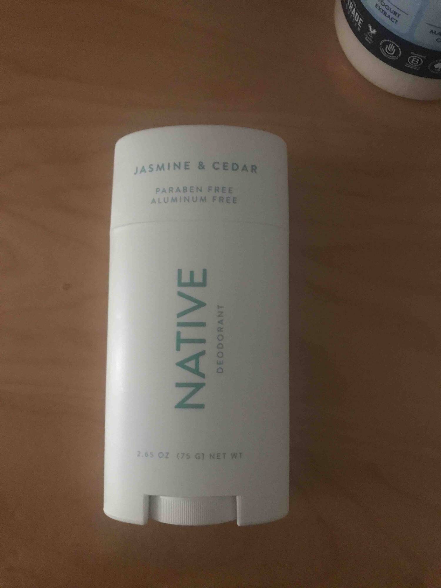 NATIVE - Jasmine & cedar - Déodorant 