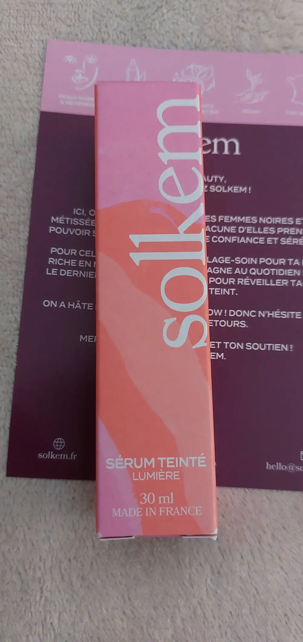 SOLKEM - Sérum teinté lumière 