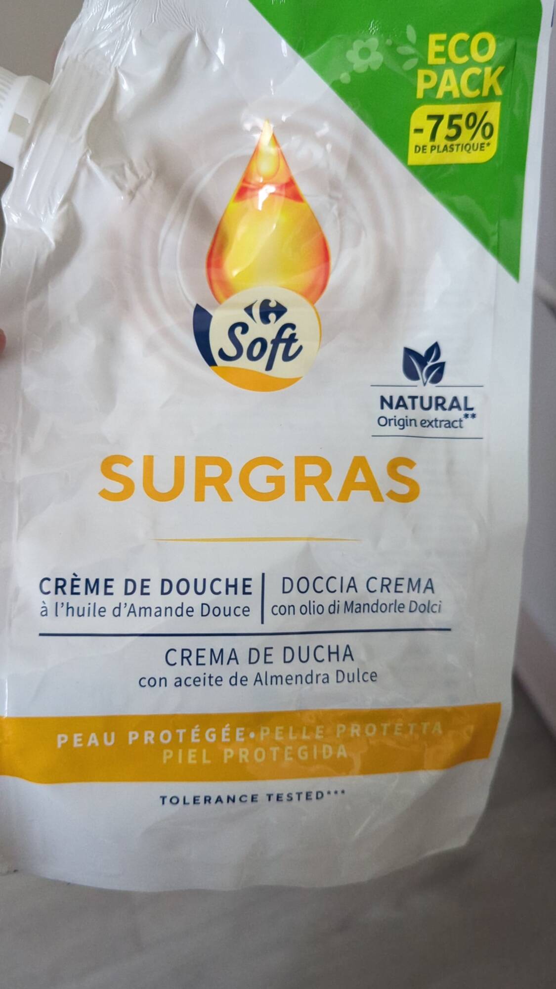 CARREFOUR - Carrefour soft surgras - Crème de douche