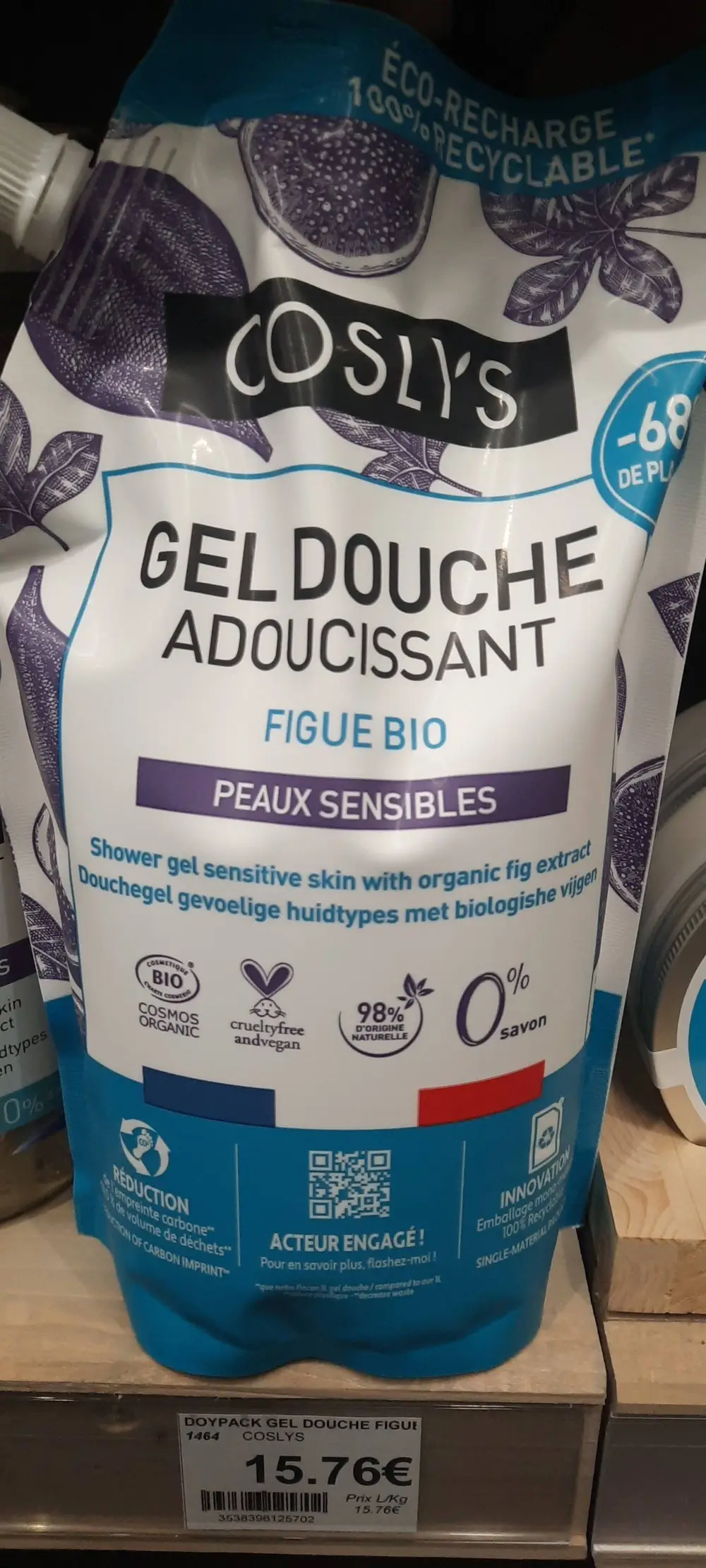 COSLYS - Peaux sensibles - Gel douche adoucissant