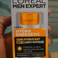 L'ORÉAL PARIS - Men expert Hydra energetic - Soin hydratant SPF 15 anti-fatigue