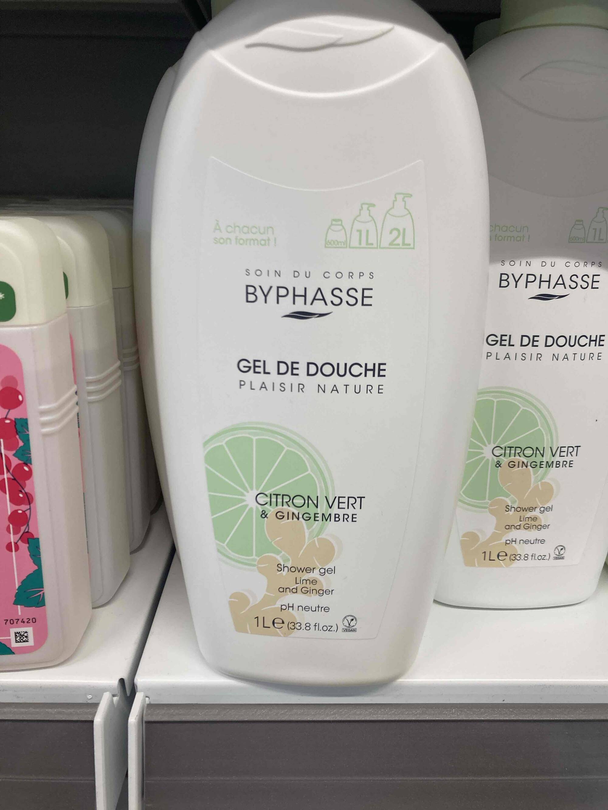 BYPHASSE - Gel douche citron vert & gingembre