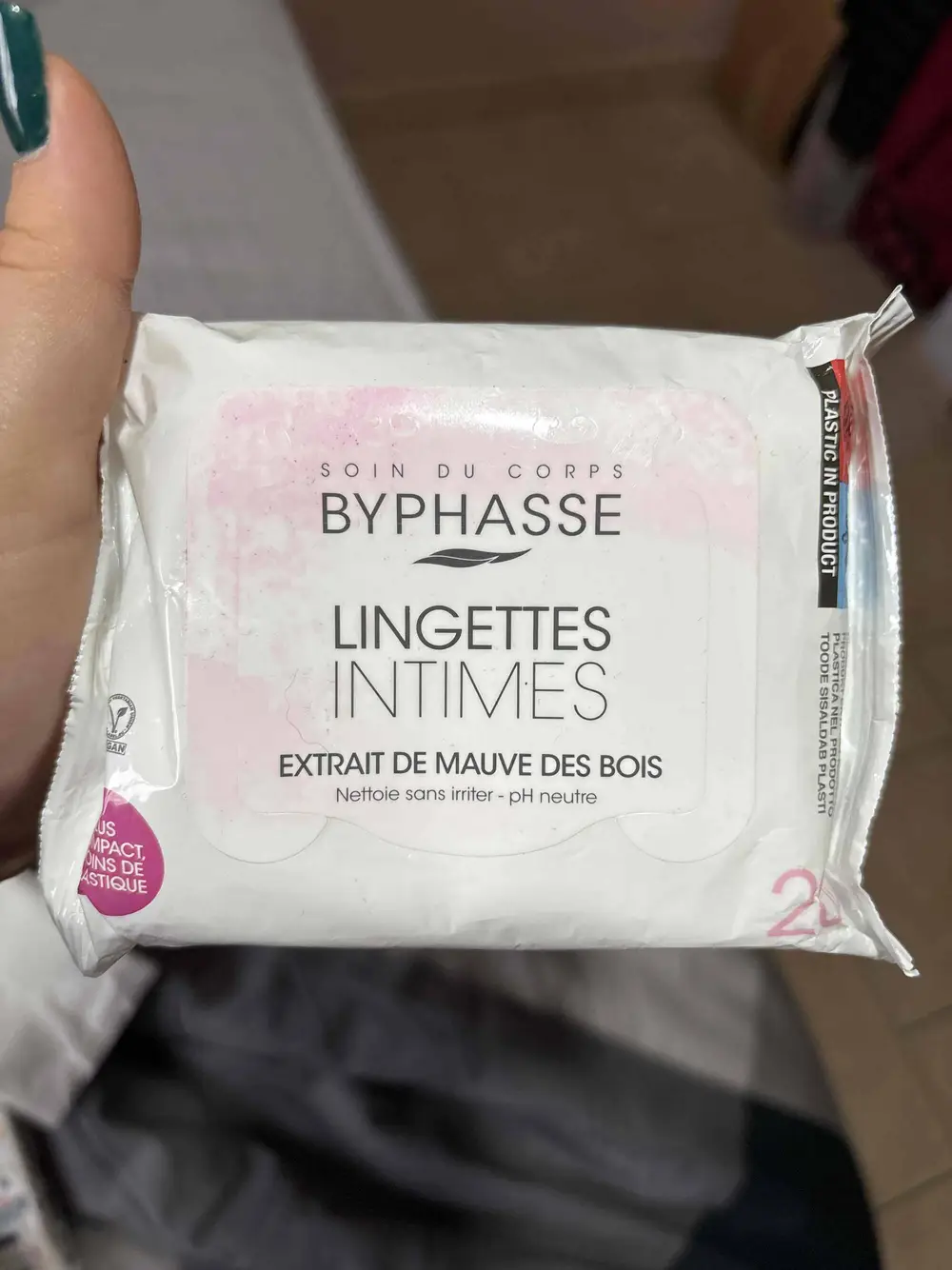 BYPHASSE - Lingettes intimes à l'extrait de mauve des bois