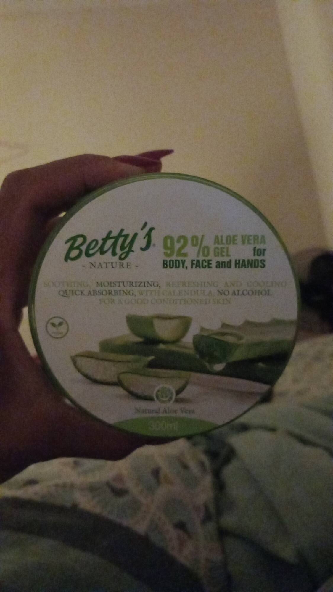 BETTY'S NATURE - 92% aloe vera gel 
