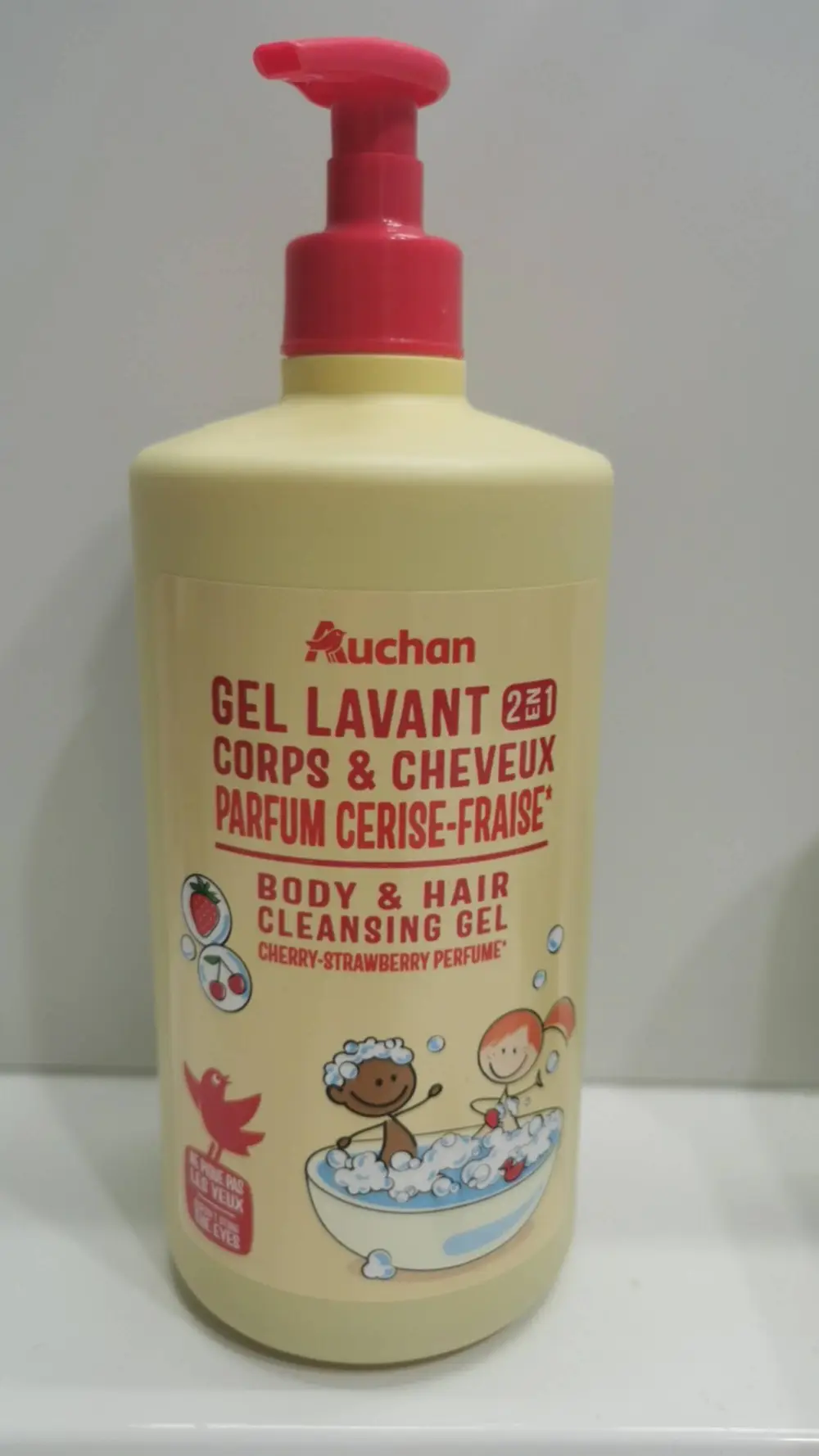 AUCHAN - Gel lavant 2 en 1 corps et cheveux 