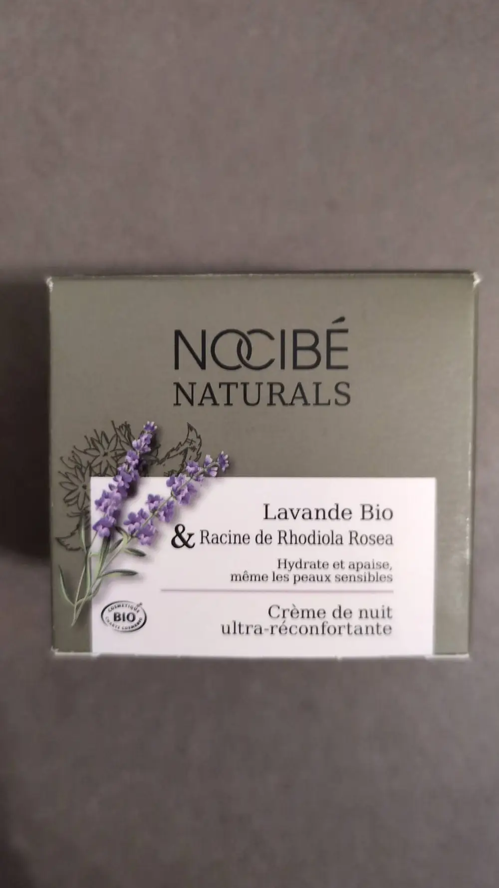 NOCIBÉ - Lavande bio & racine de rhodiola rosea - Crème de nuit