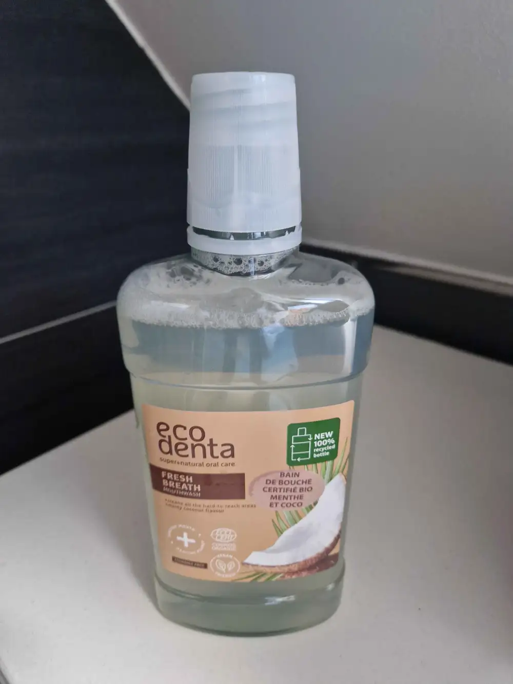 ECODENTA - Bain de bouche certifié bio menthe et coco