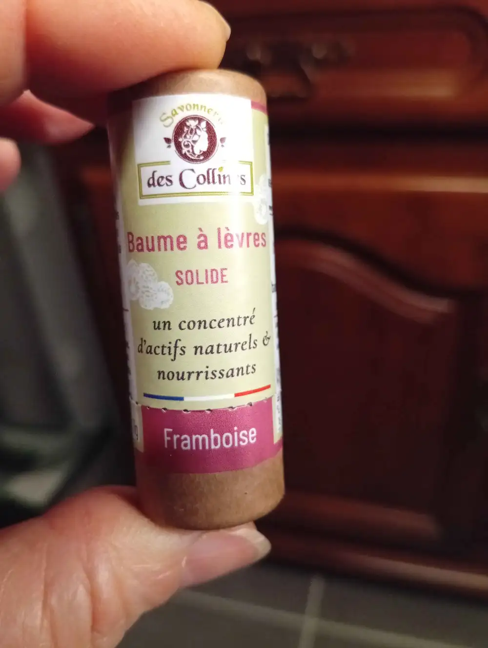 SAVONNERIE DES COLLINES - Baume à lèvres solide framboise