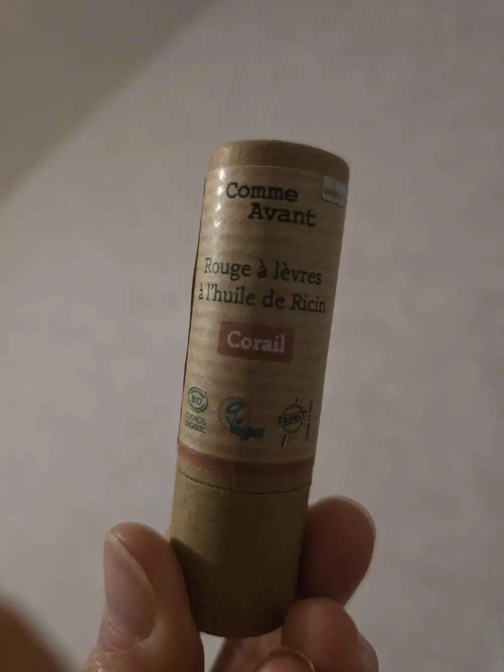 COMME AVANT - Rouge à lèvres à l'huile de ricin corail