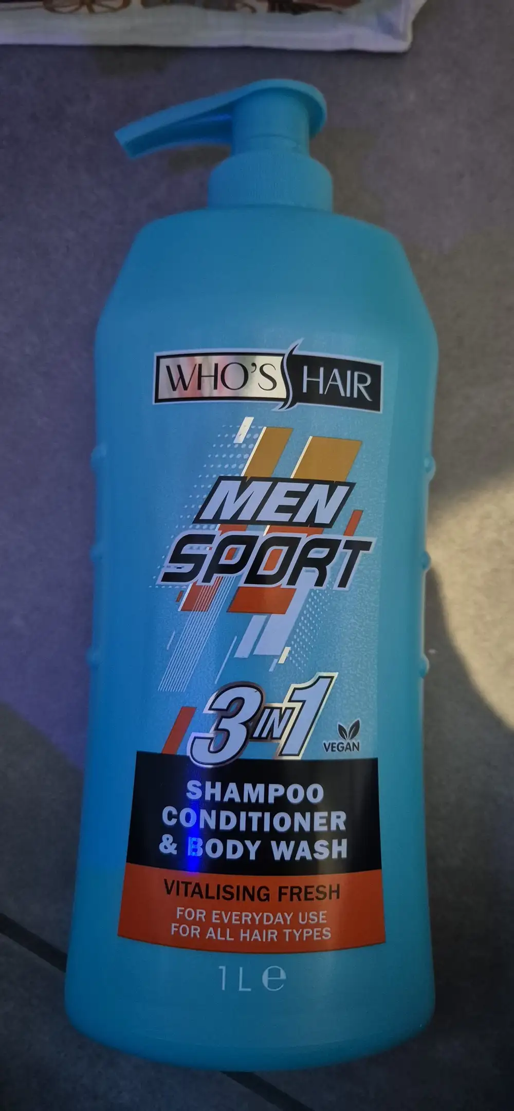 WHO'S HAIR ? - Men sport - 3in1 Shampoo, conditioner & body wash