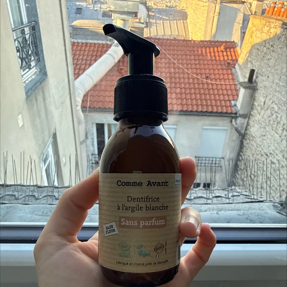 COMME AVANT - Dentifrice à l'argile blanche sans parfum