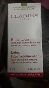 CLARINS - Huile lotus
