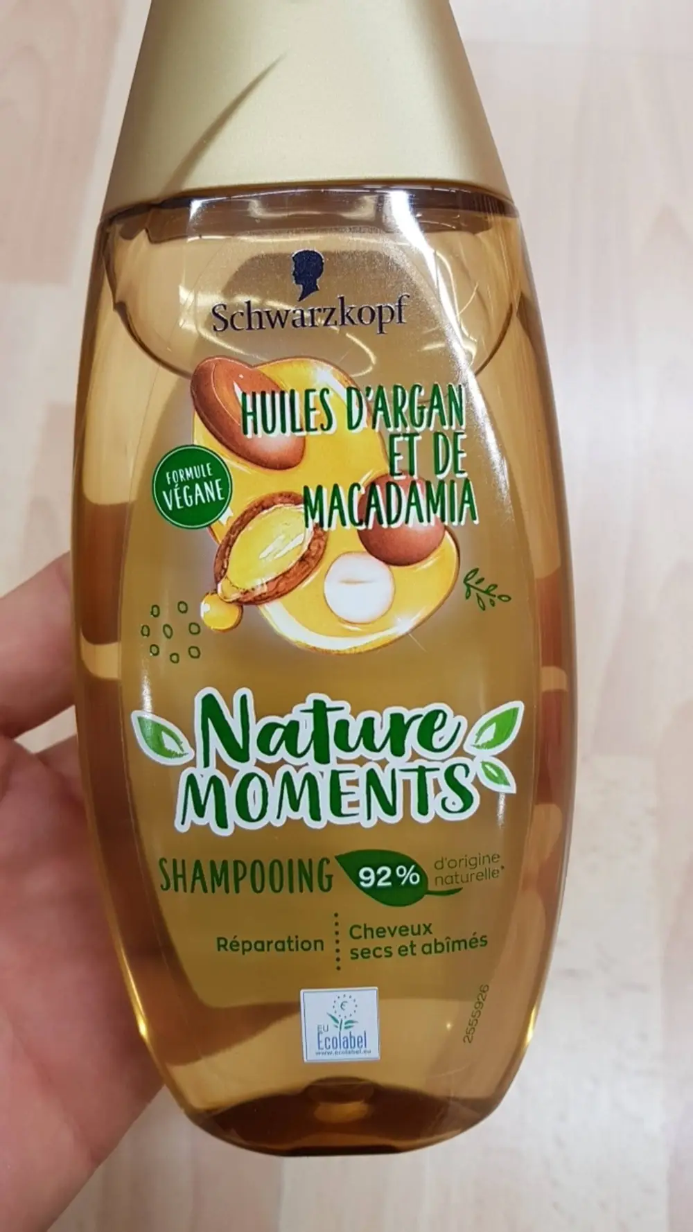 SCHWARZKOPF - Nature moments - Shampooing huiles d'argan et de macadamia