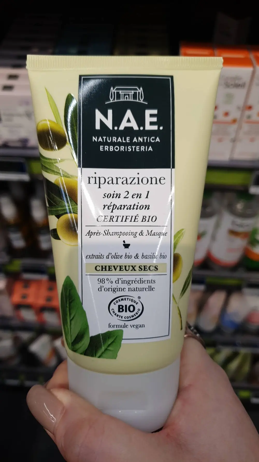 N.A.E. - Riparazione - Après-shampooing & masque soin 2 en 1 bio