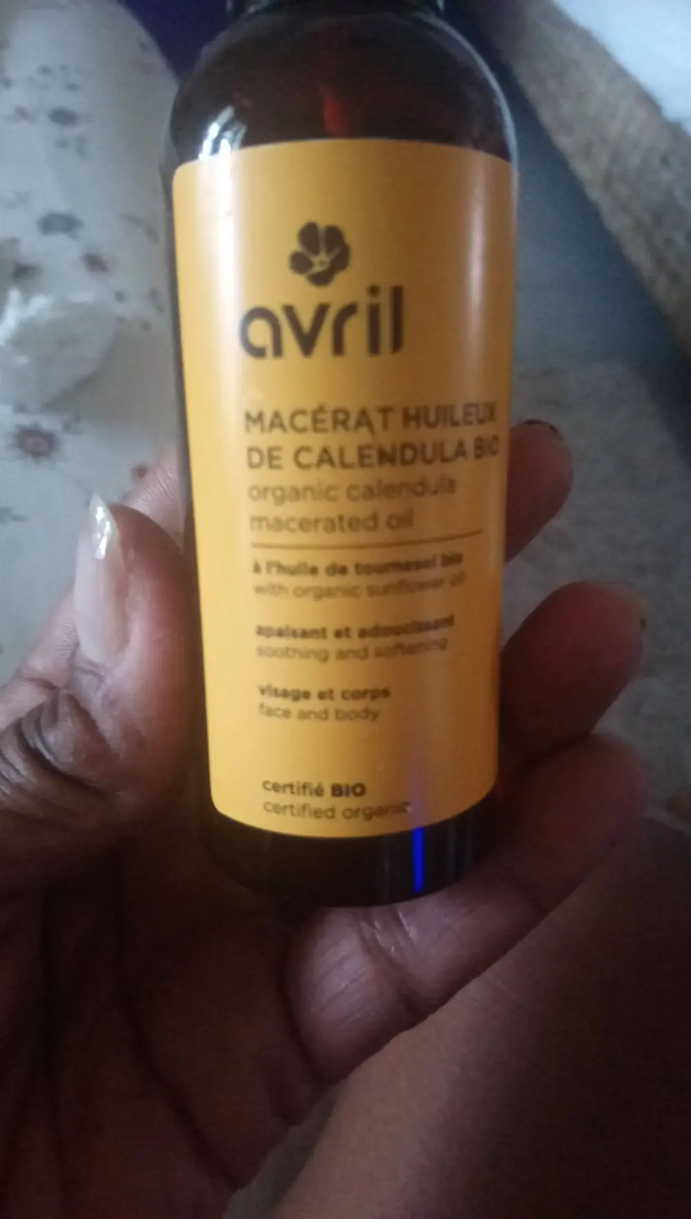 AVRIL - Macérat huileux de calendula bio - Visage et corps