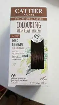 CATTIER - Colouring with clay n°3.0 dark chestnut