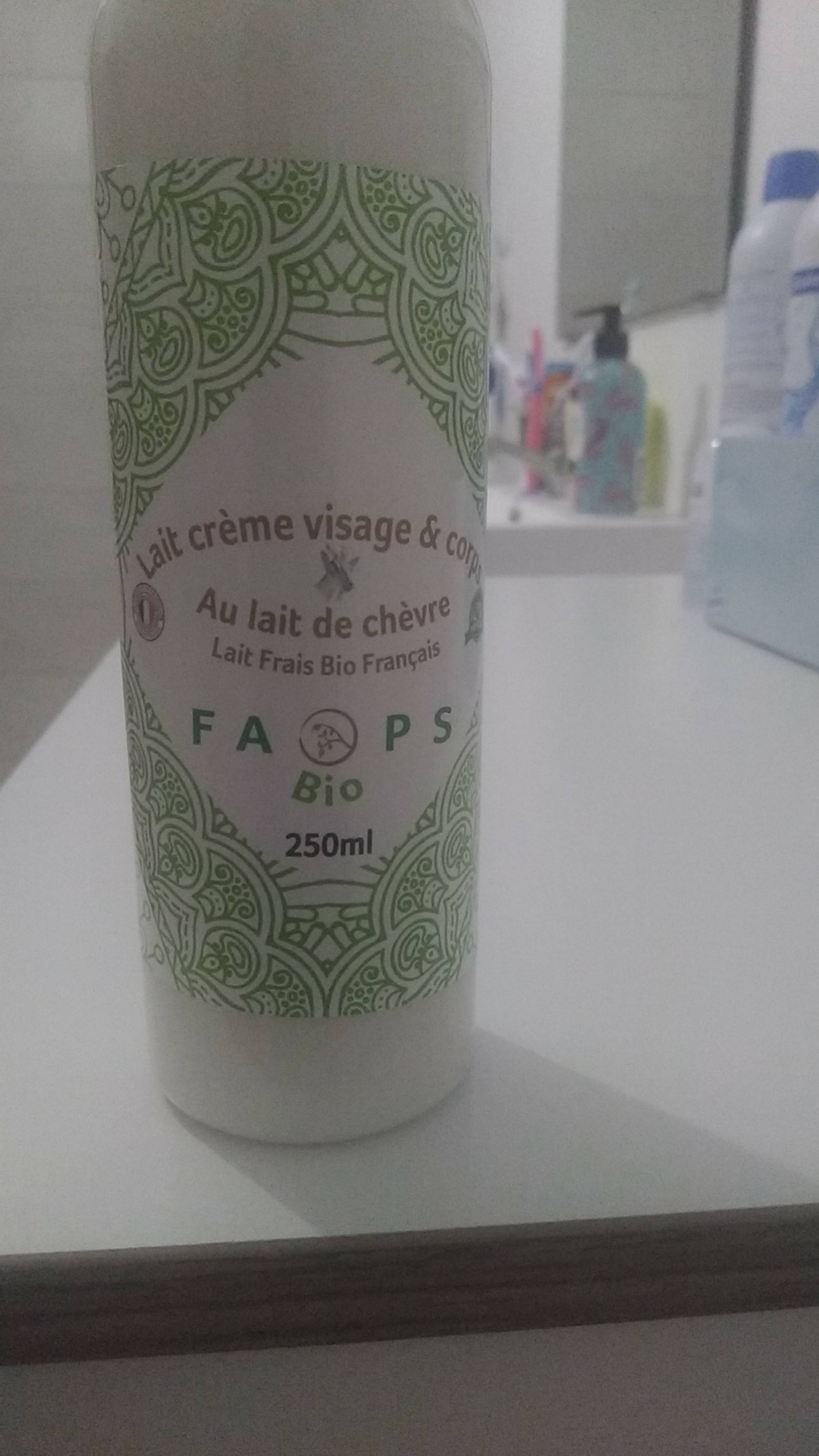 FAOPS BIO - Lait crème visage et corps au lait de chèvre