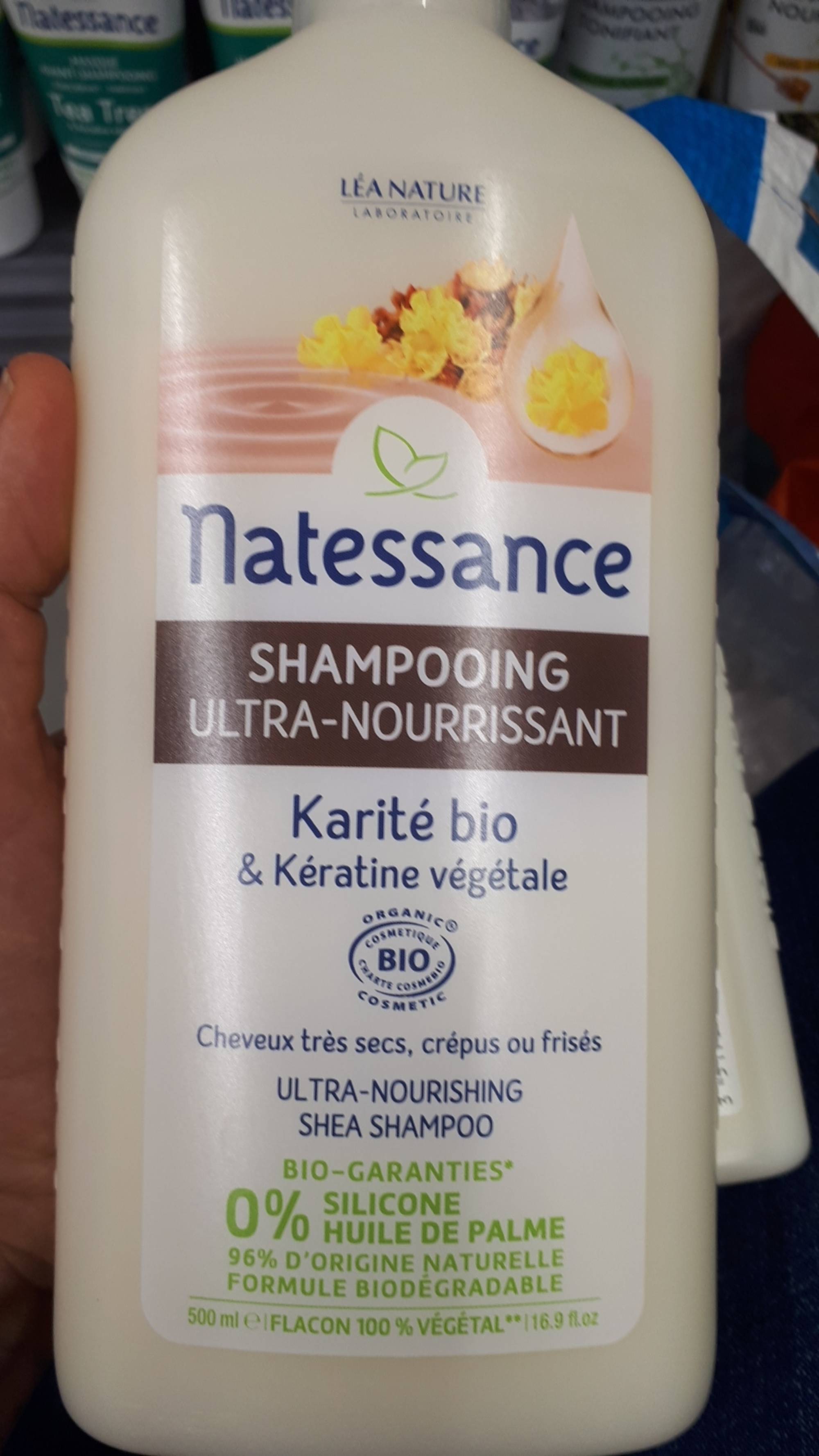 NATESSANCE - Shampooing ultra-nourrissant karité bio