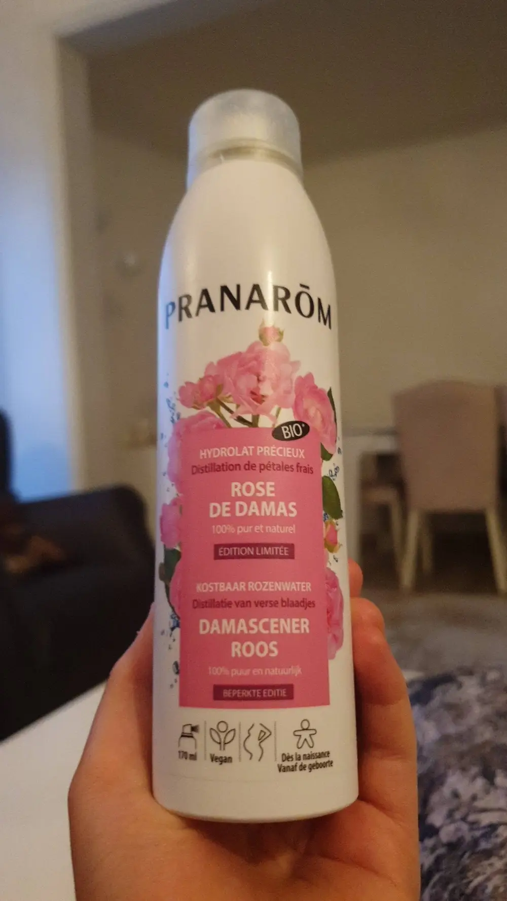 PRANARÔM - Hydrolat précieux - Rose de Damas 