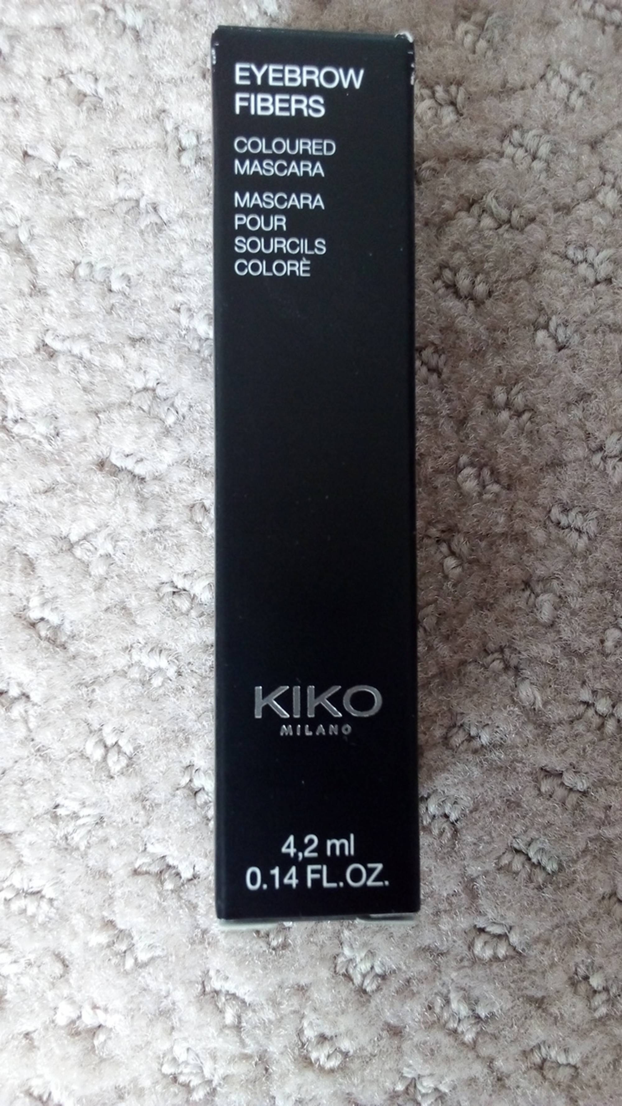 KIKO - Eyebrow fibers - Mascara pour sourcils coloré
