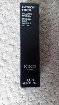 KIKO - Eyebrow fibers - Mascara pour sourcils coloré