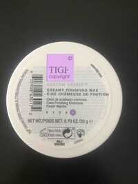 TIGI - Custom create - Cire crémeuse de finition 