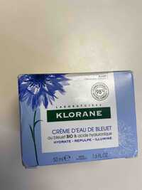 KLORANE - Crème d'eau de bleuet 