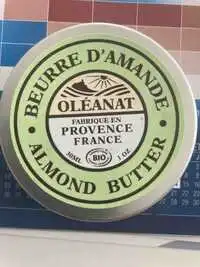 OLÉANAT - Beurre d'amande