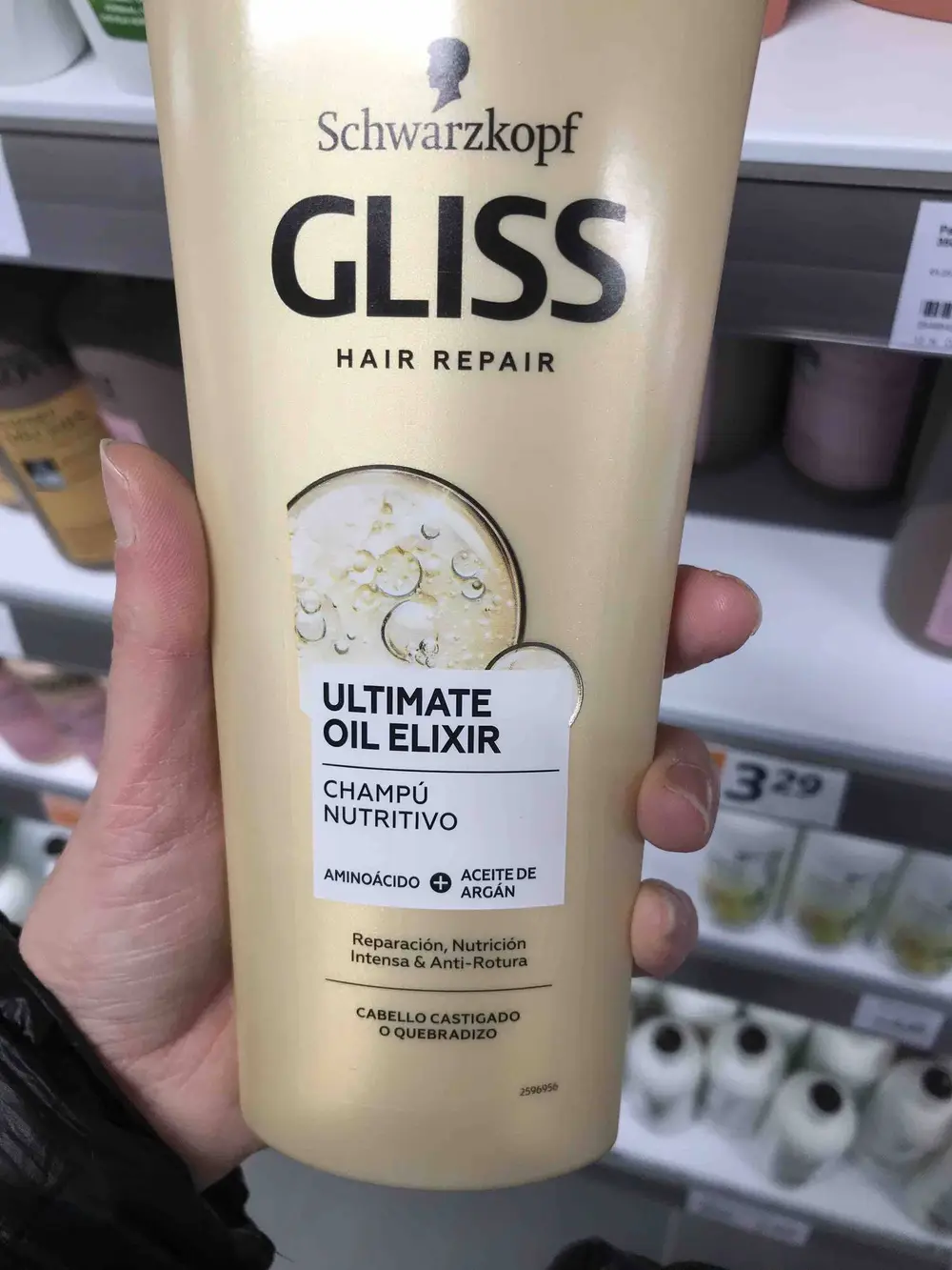 SCHWARZKOPF - Gliss - Ultimate oil elixir, champu nutritivo
