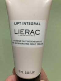 LIÉRAC - Lift intégral - La crème nuit régénérante