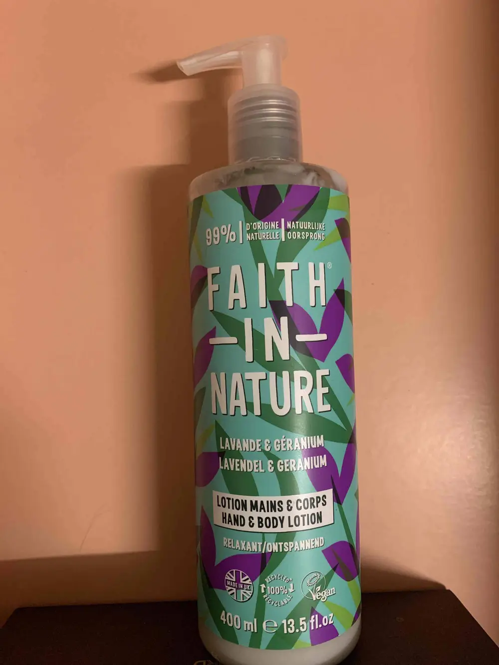 FAITH IN NATURE - Lavande & Géranium - Lotion mains & corps