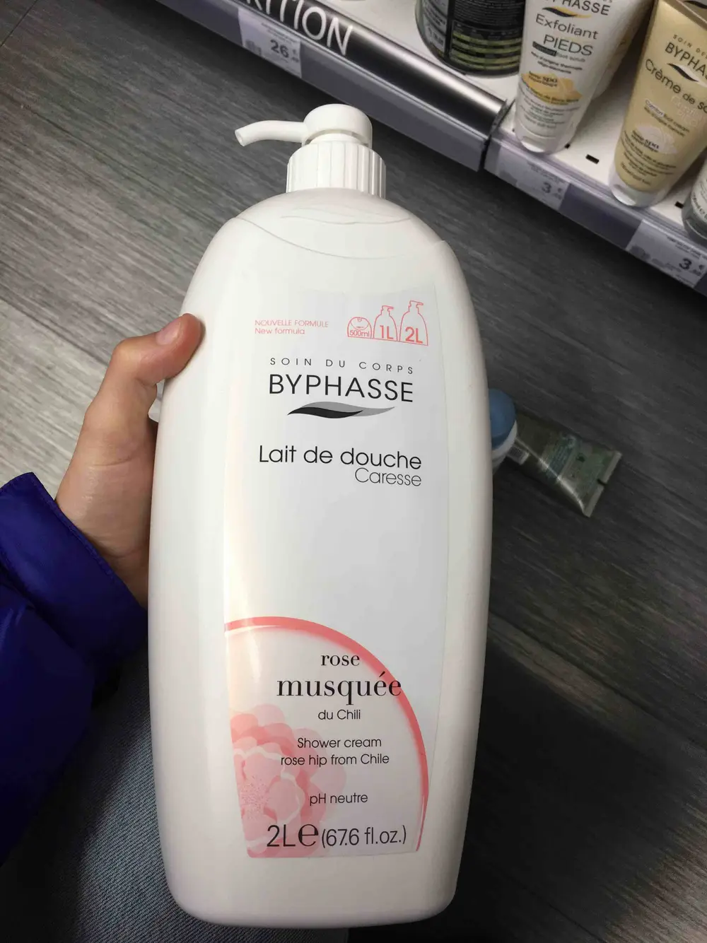 BYPHASSE - Rose musquée du Chili - Lait de douche caresse