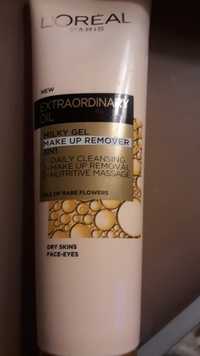 L'ORÉAL - Extraordinary oil - Milky gel, make up remover 3 in 1