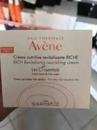 AVÈNE - Les essentiels - Crème nutritive revitalisante riche