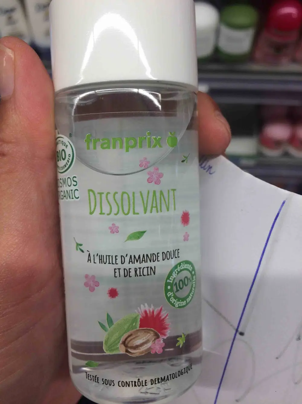 FRANPRIX - Dissolvant à l'huile d'amande douce et de ricin