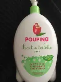 POUPINA - Lait de toilette nettoie et hydrate 2 en 1