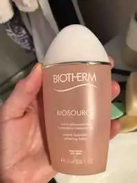 BIOTHERM - Biosource - Lotion adoucissante hydratation instantanée