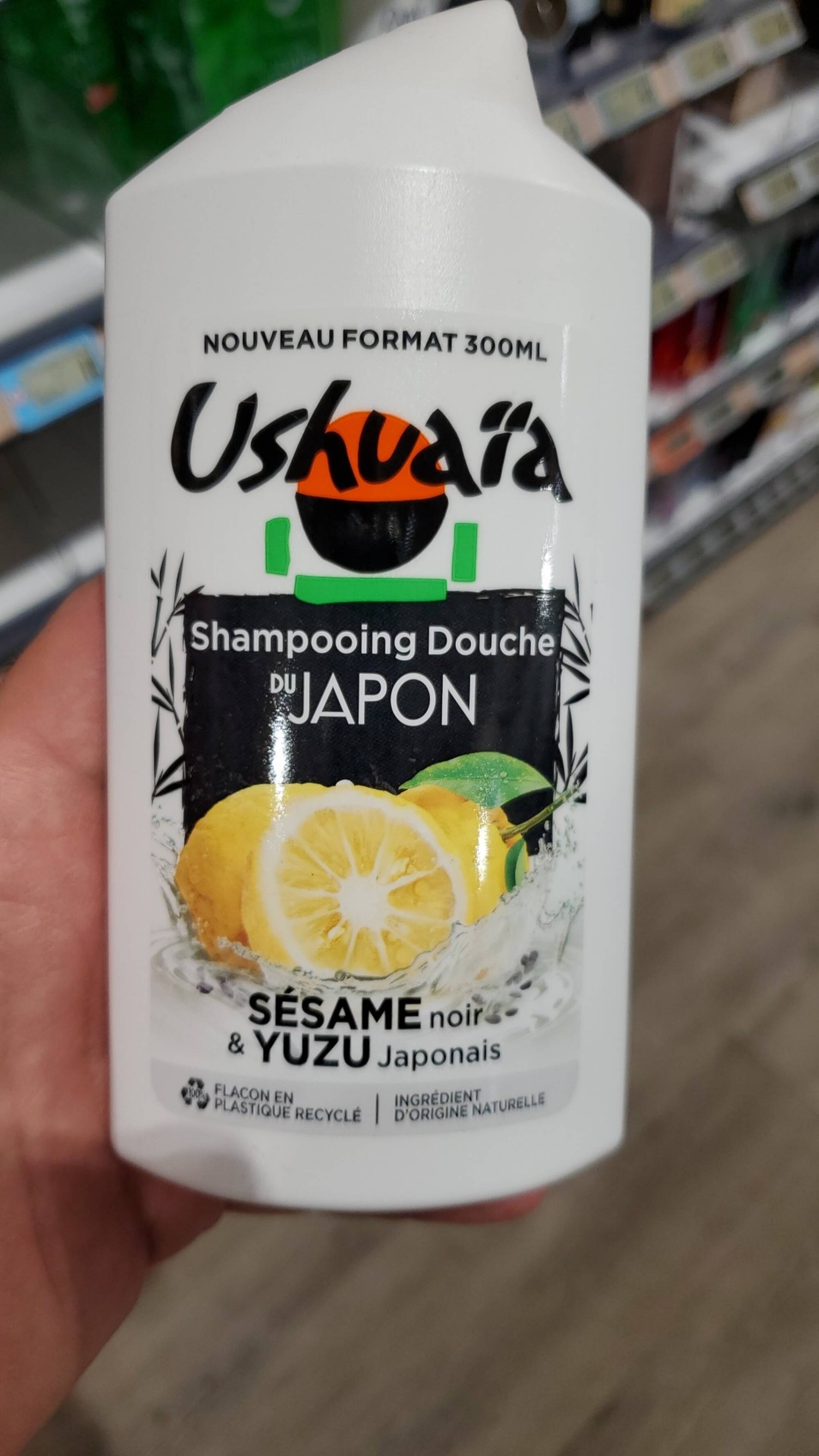 USHUAÏA - Shampooing douche du Japon sésame noir &yuzu japonais