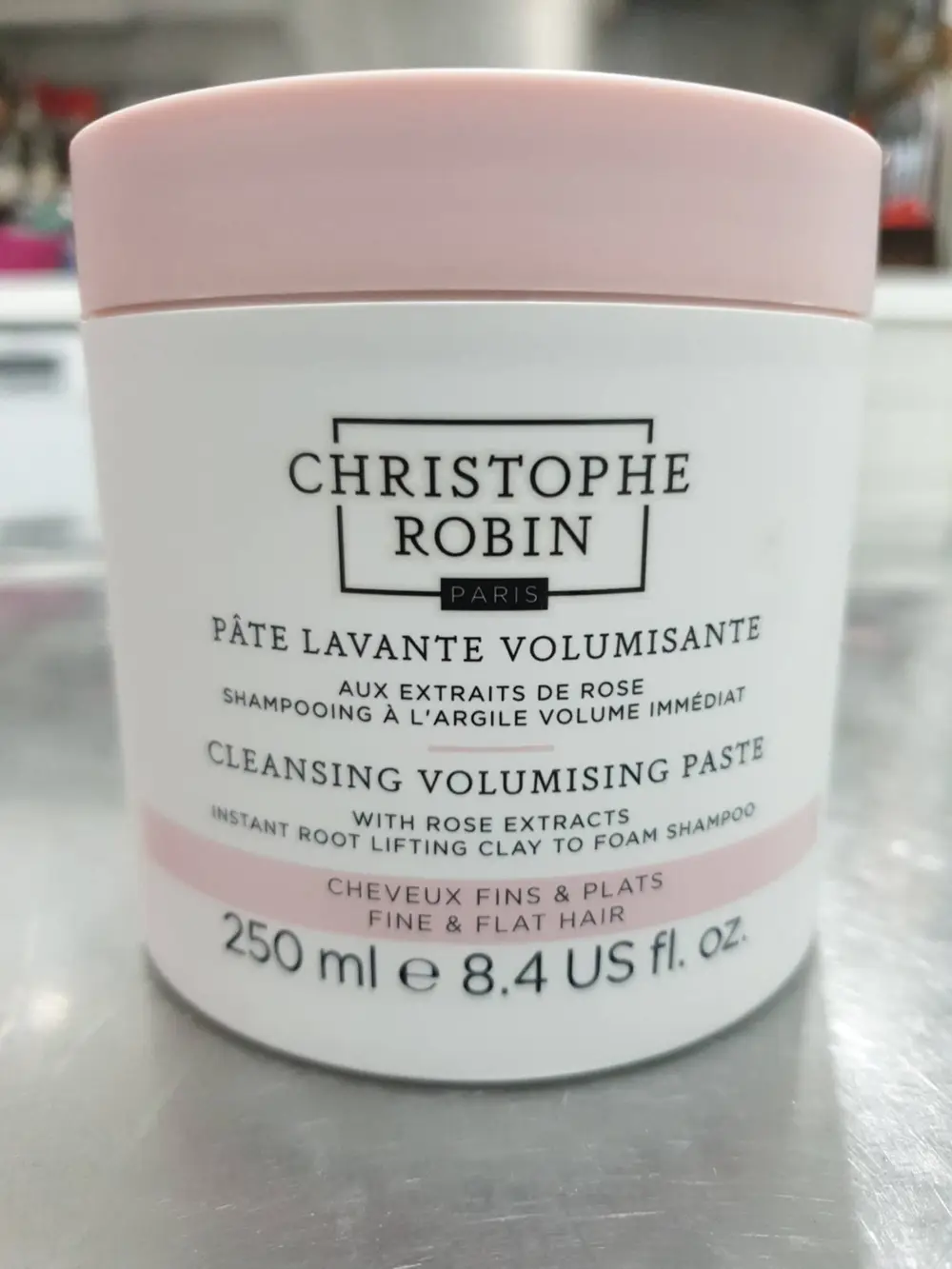 CHRISTOPHE ROBIN - Pâte lavante volumisante extraits de rose