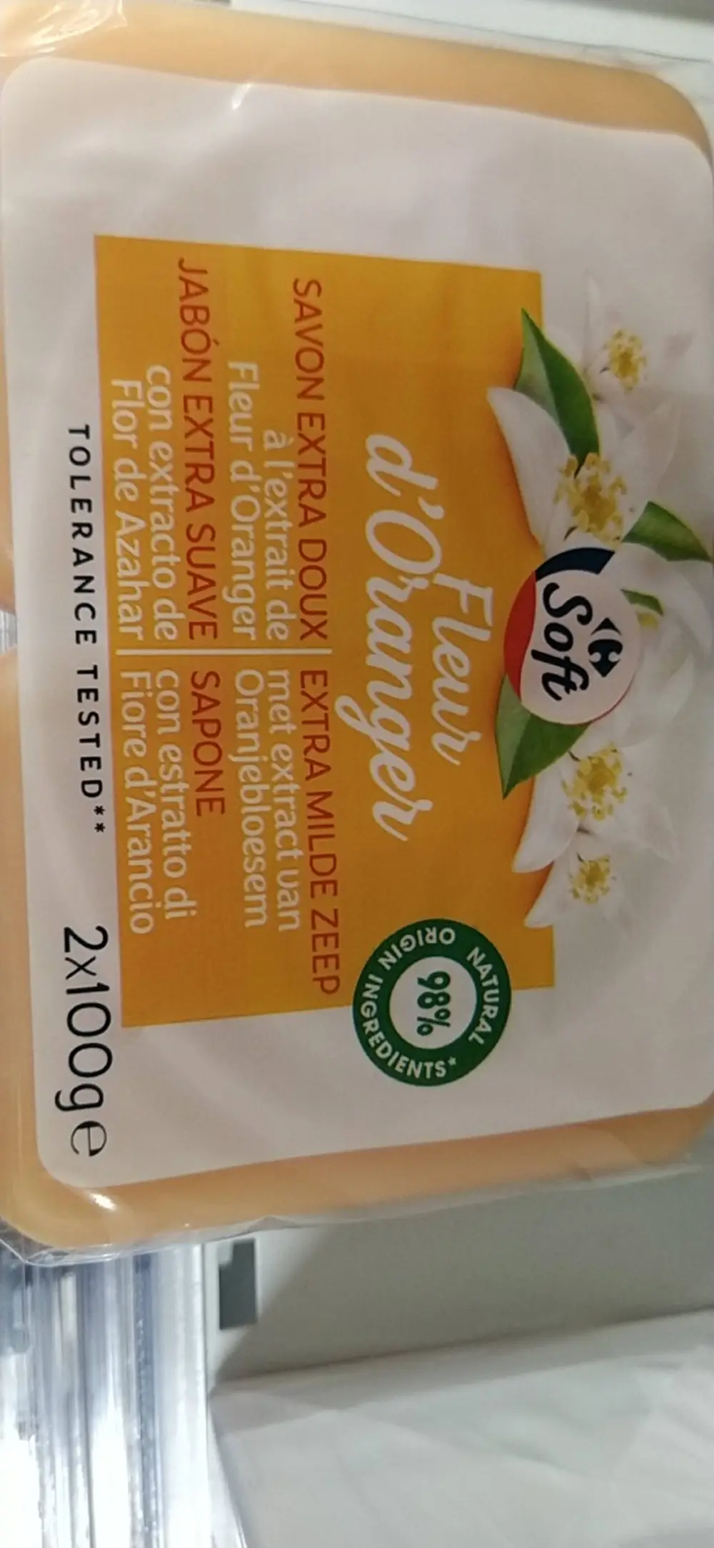 CARREFOUR - Carrefour soft Fleur d'oranger - Savon extra doux