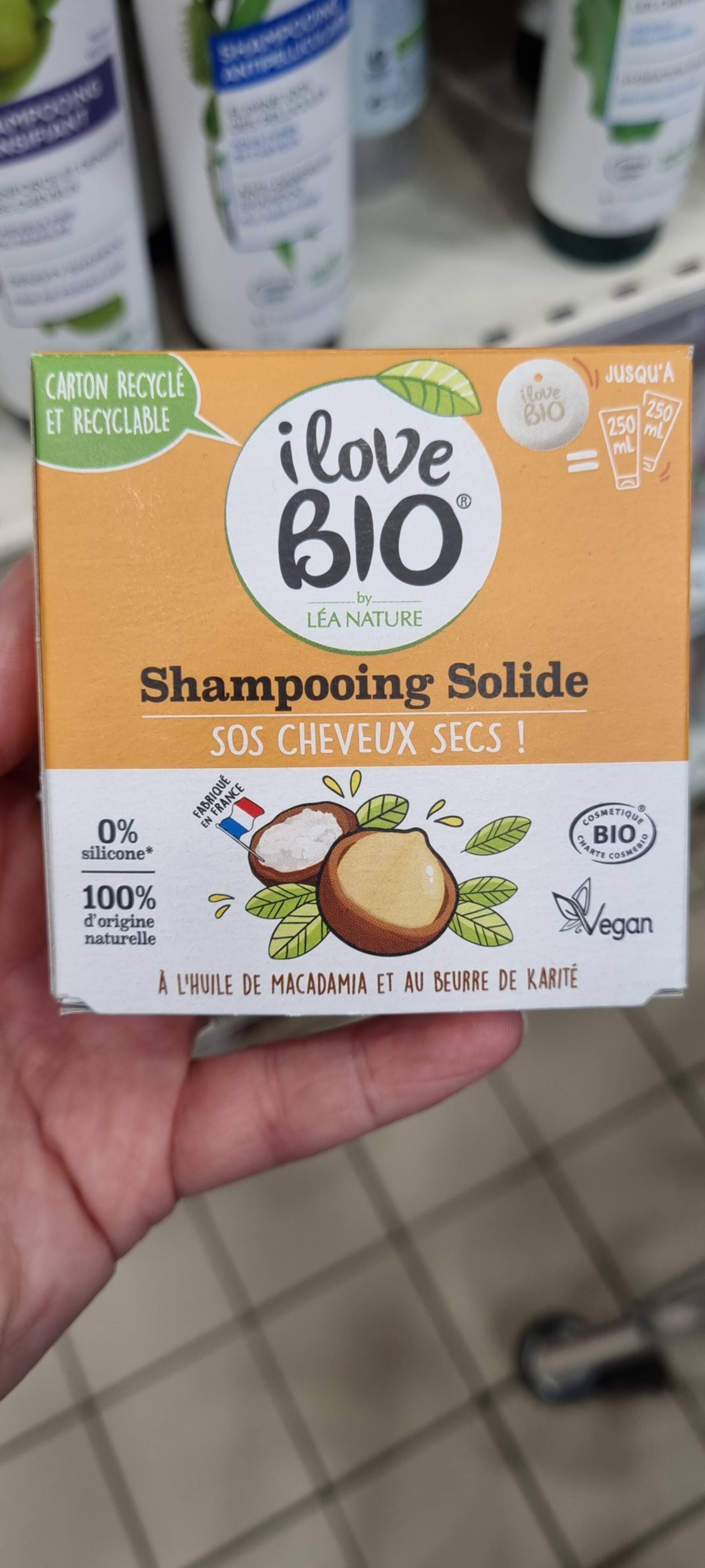 I LOVE BIO - Shampooing solide SOS cheveux secs