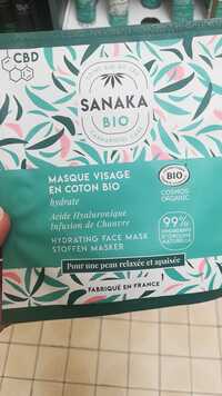 SANAKA BIO - Masque visage en cotton bio
