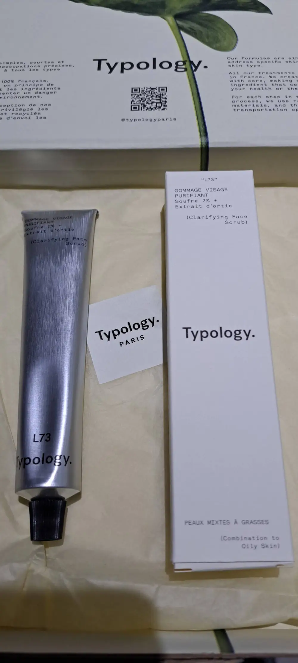 TYPOLOGY - L73 - Gommage visage purifiant