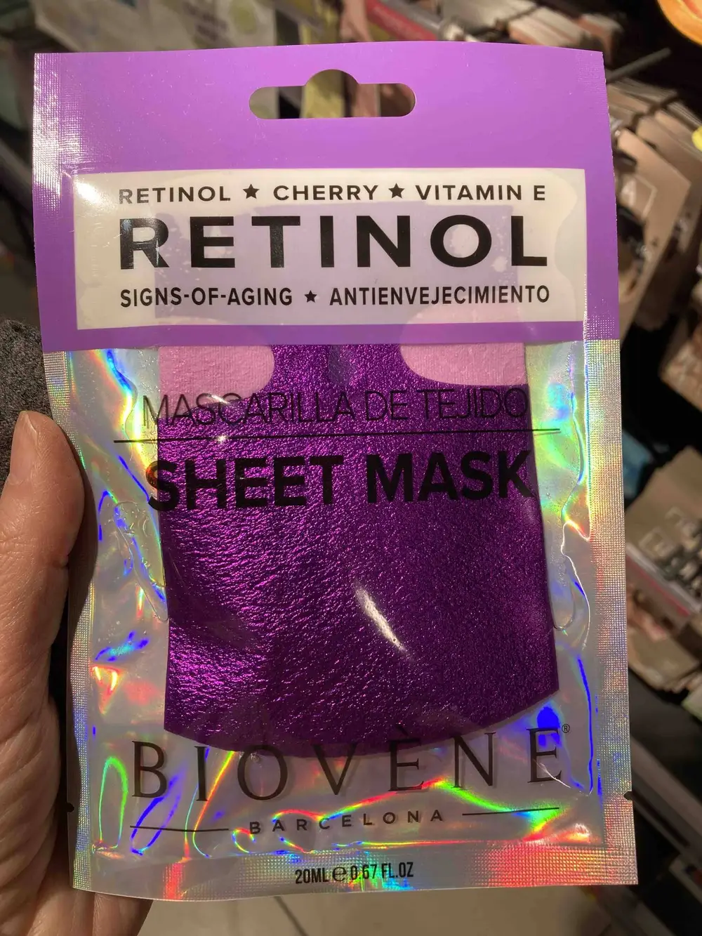 BIOVÈNE - Retinol cherry vitamin E - Sheet mask