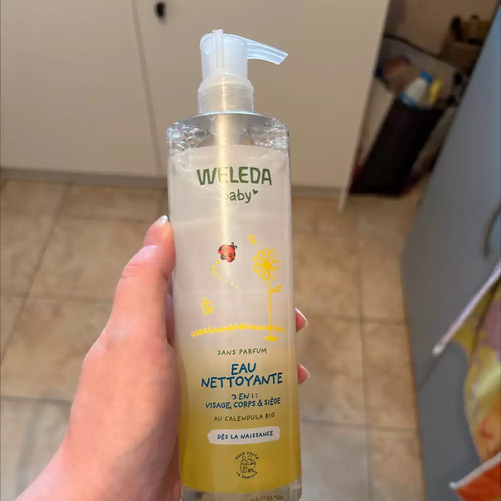 WELLEDA - Baby - Eau nettoyante 3 en 1 sans parfum